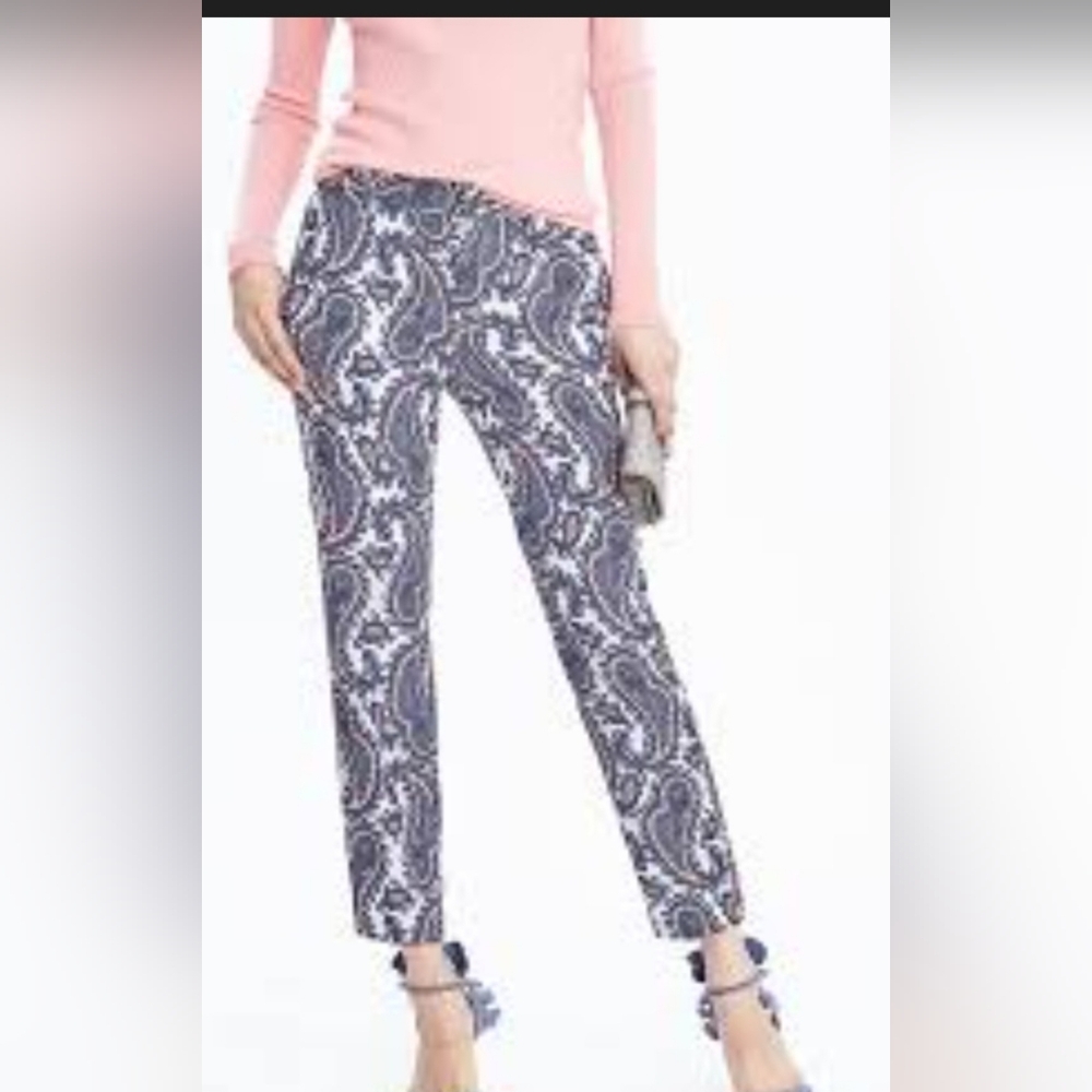Banana Republic Paisley Print Pants Size 6